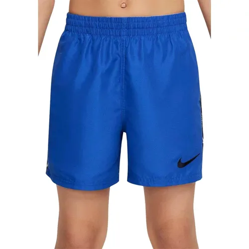 Meer Shorts Schwarz Blau Logo Stickerei , Herren, Größe: M - Nike - Modalova