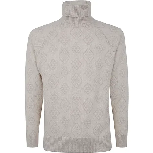 Panama Turtleneck Sweater , male, Sizes: 2XL, L, M, S, XL - BRUNELLO CUCINELLI - Modalova