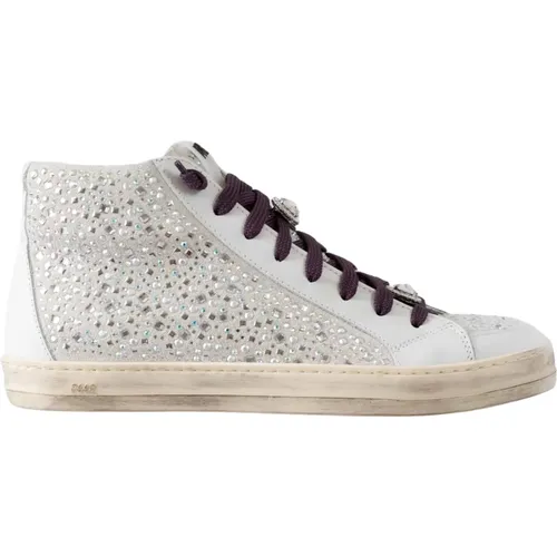 Urbaner Skate-Style-Sneaker mit Diamantdetails , Damen, Größe: 37 EU - P448 - Modalova