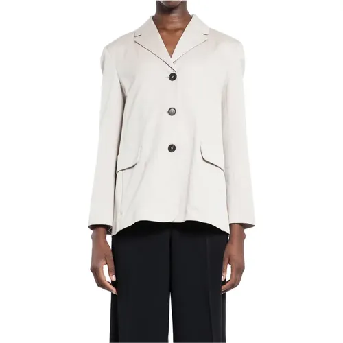 Black Notch Lapel Jacket , female, Sizes: 2XS - Max Mara - Modalova