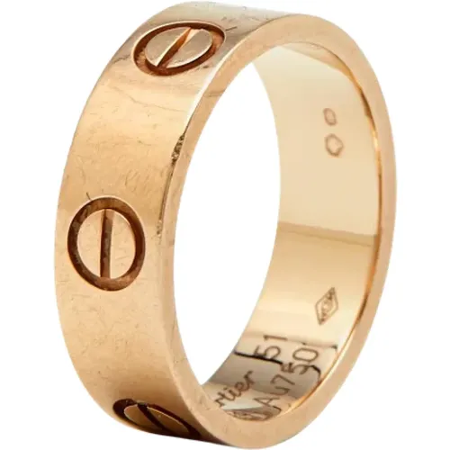 Pre-owned Jewellery, female, , Size: ONE SIZE Pre-owned Rose Gold rings - Cartier Vintage - Modalova