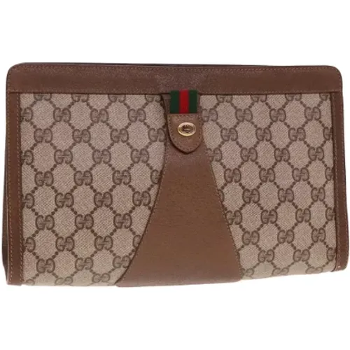 Pre-owned Leather clutches , female, Sizes: ONE SIZE - Gucci Vintage - Modalova