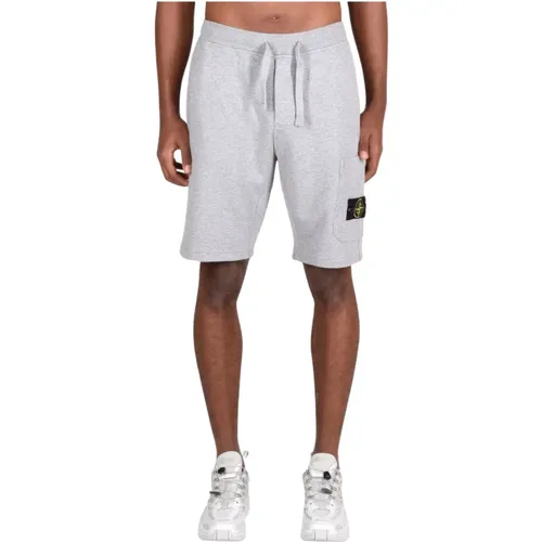 Baumwollshorts 100%Co/100%Co , Herren, Größe: L - Stone Island - Modalova