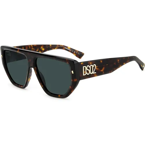 Bold Men's Sunglasses with Maple Leaf Detail , unisex, Sizes: 60 MM - Dsquared2 - Modalova