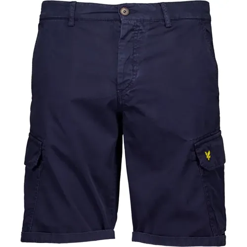 Casual Shorts, male, , Size: W30 Wembley Cargo Short Shorts in Dark - Lyle & Scott - Modalova