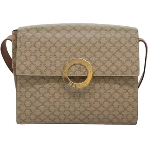 Pre-owned Cross Body Bags, female, , Size: ONE SIZE Pre-owned Canvas celine-bags - Celine Vintage - Modalova