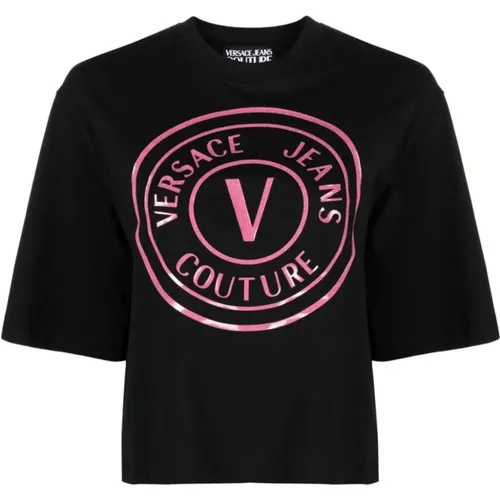 Womens T-Shirts Polos , female, Sizes: 2XS, XS - Versace Jeans Couture - Modalova