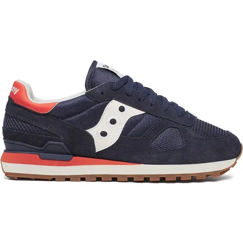 Sneakers, male, , Size: 10 1/2 US Navy/Orange Shadow Original Sneakers - Saucony - Modalova