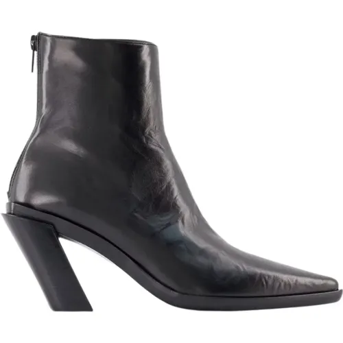 Leather Ankle Boots - Florentine , female, Sizes: 6 UK, 4 UK, 5 UK, 7 UK, 3 UK - Ann Demeulemeester - Modalova