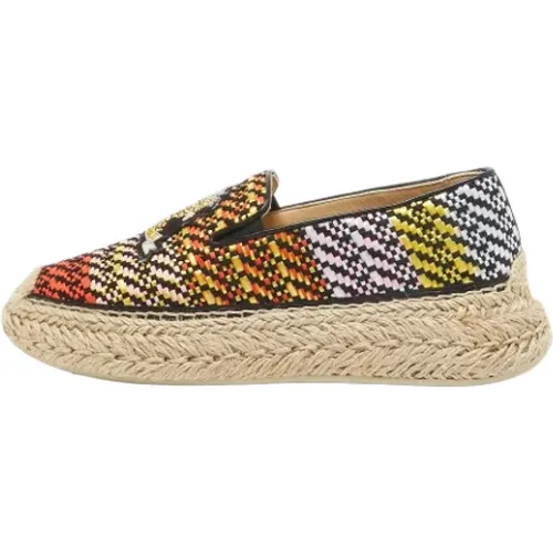 Pre-owned Raffia flats , female, Sizes: 6 UK - Christian Louboutin Pre-owned - Modalova