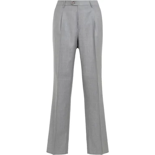 Wide Trousers, male, , Size: XL Grey Trousers Aw24 Men's Fashion - ETRO - Modalova