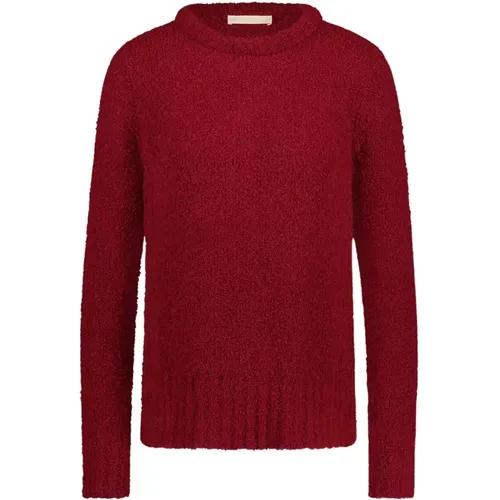 Gemütlicher Teddy Pullover | Rot , Damen, Größe: S - Jane Lushka - Modalova