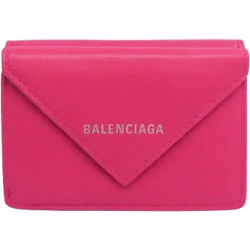 Pre-owned Wallets, female, , Size: ONE SIZE Pre-owned Leather wallets - Balenciaga Vintage - Modalova