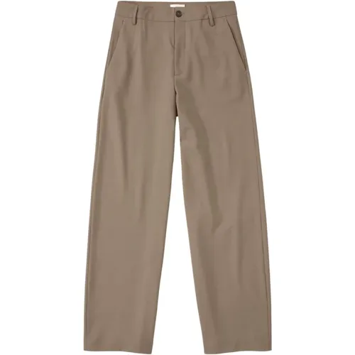 Wide-Leg Pants with Side and Back Pockets , female, Sizes: W25 - closed - Modalova