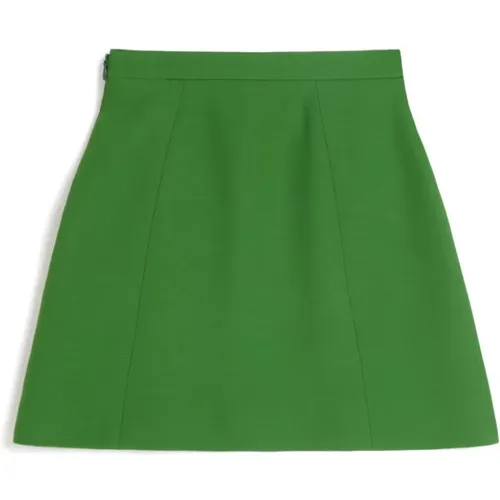 High-waisted Jewel Button Mini Skirt , female, Sizes: S - Valentino Garavani - Modalova