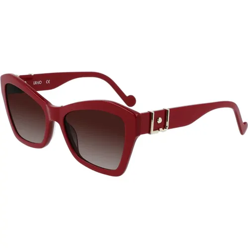 Sunglasses, female, , Size: 56 MM Burgundy Sunglasses Lj754S - Liu Jo - Modalova