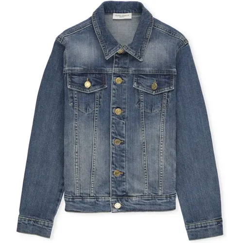 Blaue Denimjacke für Jungen - Golden Goose - Modalova