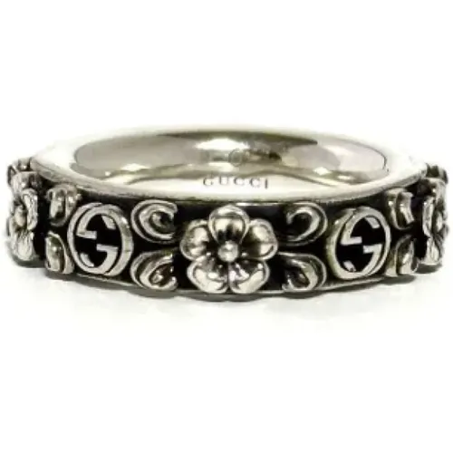 Pre-owned Silver rings , female, Sizes: ONE SIZE - Gucci Vintage - Modalova