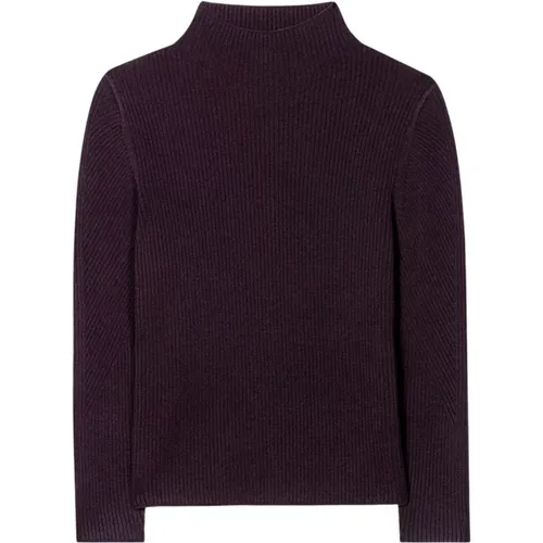 Burgundy Ribbed Pullover , Damen, Größe: XL - LUISA CERANO - Modalova