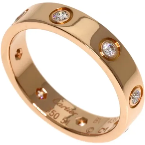 Pre-owned Jewellery, female, , Size: ONE SIZE Pre-owned Rose Gold rings - Cartier Vintage - Modalova