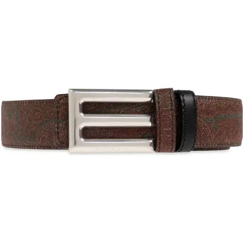 Belts, male, , Size: 85 CM Reversible Belt - ETRO - Modalova