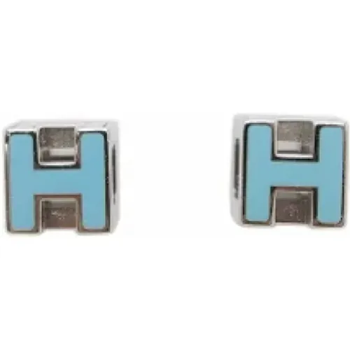 Pre-owned Metal earrings , female, Sizes: ONE SIZE - Hermès Vintage - Modalova