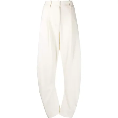 Straight Trousers Off White - Off White - Modalova