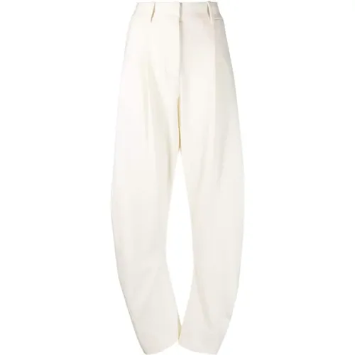 Off , Straight Trousers , female, Sizes: XS - Off White - Modalova