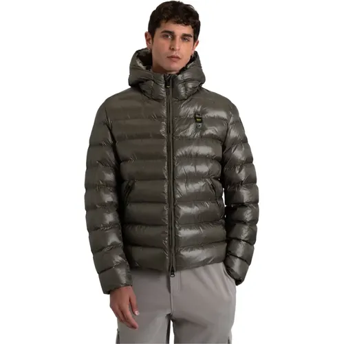 Steppjacke aus Polyamid und Polyester - Blauer - Modalova