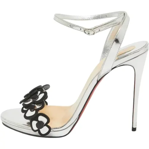 Pre-owned Leather sandals , female, Sizes: 6 1/2 UK - Christian Louboutin Pre-owned - Modalova