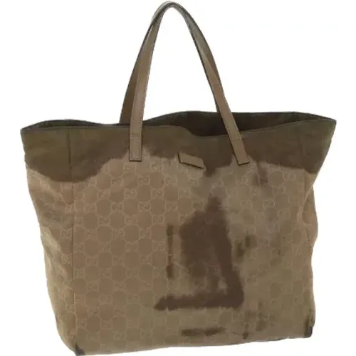 Pre-owned Tote Bags, female, , Size: ONE SIZE Pre-owned Canvas gucci-bags - Gucci Vintage - Modalova