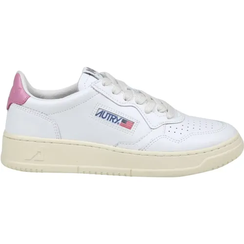 Women's Shoes Sneakers Wht/mauve Aw23 , female, Sizes: 3 UK - Autry - Modalova