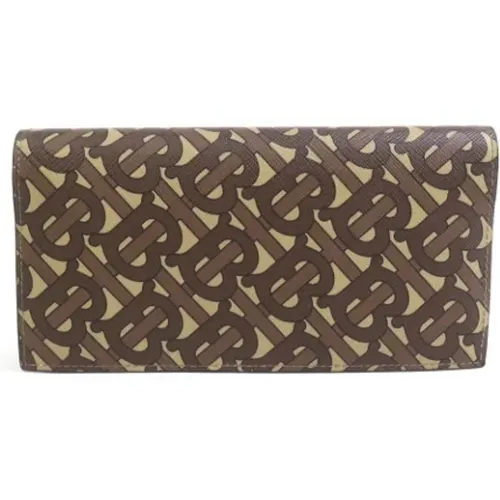 Pre-owned Wallets, male, , Size: ONE SIZE Pre-owned Coated canvas wallets - Burberry Vintage - Modalova