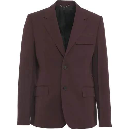 Blazers, male, , Size: L Single-Breasted Blazer Aw24 - Lanvin - Modalova