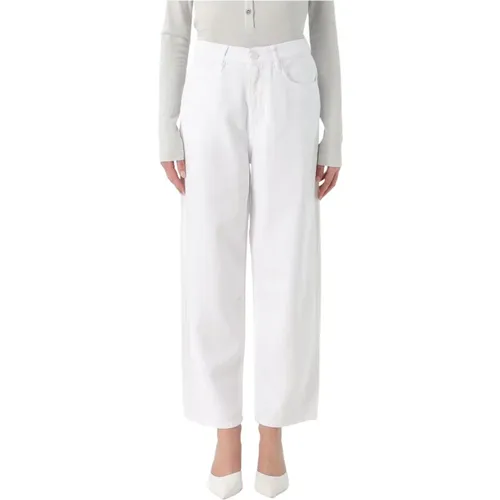 Straight Jeans, female, , Size: W31 Relaxed Fit Wide Leg Jeans - pinko - Modalova