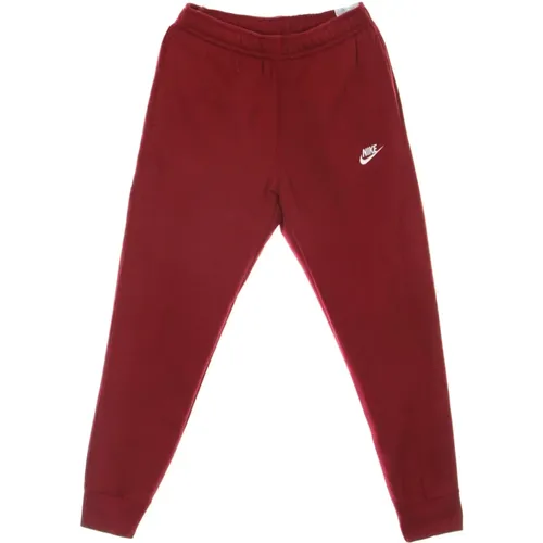 Sweatpants, male, , Size: L Club Jogger Sweatpants Tracksuit Pomegranate - Nike - Modalova