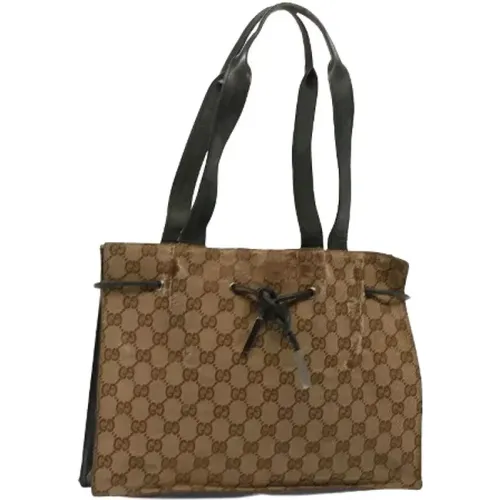 Pre-owned Tote Bags, female, , Size: ONE SIZE Pre-owned Canvas gucci-bags - Gucci Vintage - Modalova