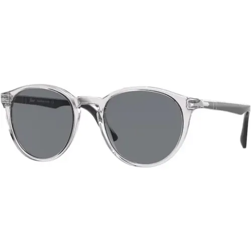 Stilvolle Sonnenbrille mit Grauem Rahmen , unisex, Größe: 52 MM - Persol - Modalova