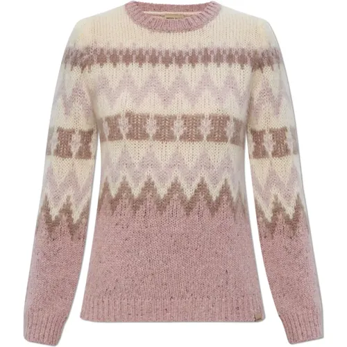 Gemusterter Pullover , Damen, Größe: L - Woolrich - Modalova