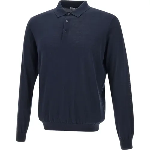 Herren Baumwolle Seide Polo Pullover - Kangra - Modalova