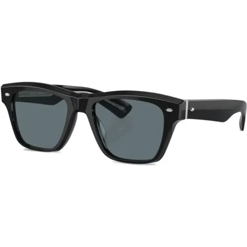 Schwarze Sonnenbrille mit Zubehör , unisex, Größe: 52 MM - Oliver Peoples - Modalova