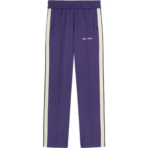 Sweatpants, male, , Size: XL Trousers with Side Stripe Detailing - Palm Angels - Modalova