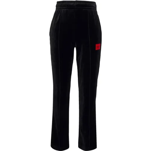 Velvet Pant Lange Hose , Damen, Größe: S - Hugo Boss - Modalova