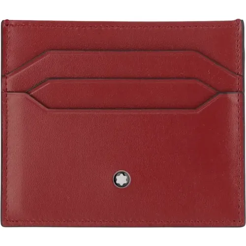 Wallets & Cardholders, male, , Size: ONE SIZE Card Holder with Emblem Detail - Montblanc - Modalova