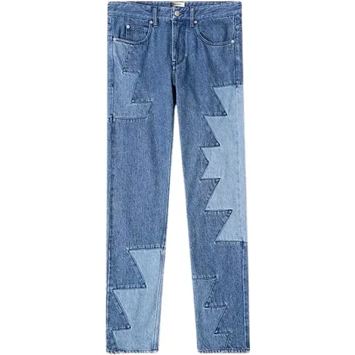 Straight Cut Patchwork Jeans , male, Sizes: W30, W33, W31 - Isabel marant - Modalova