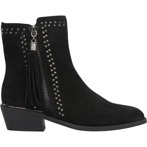 Flat boots with tassel , female, Sizes: 3 UK, 9 UK, 7 UK, 8 UK, 6 UK, 5 UK, 2 UK, 4 UK - Alma en Pena - Modalova