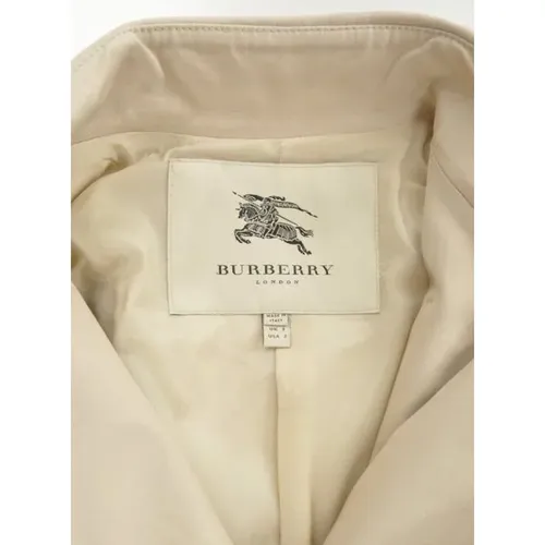 Pre-owned Coats, female, , Size: XS Pre-owned Cotton outerwear - Burberry Vintage - Modalova