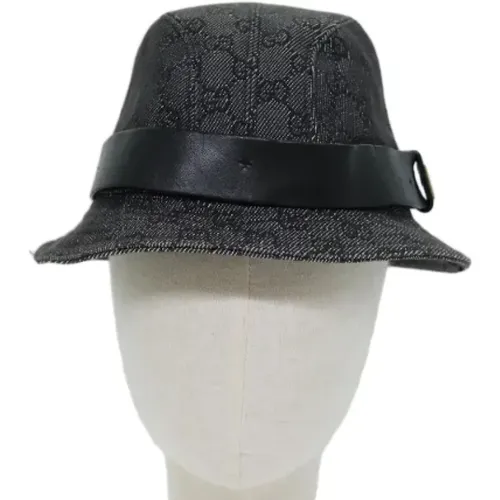 Pre-owned Accessories, female, , Size: ONE SIZE Pre-owned Canvas hats - Gucci Vintage - Modalova