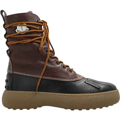 Schnürstiefel aus Leder , Herren, Größe: 42 EU - Moncler - Modalova