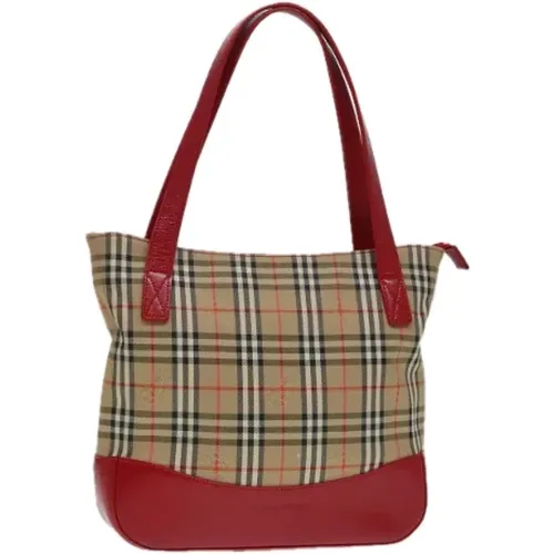 Pre-owned Tote Bags, female, , Size: ONE SIZE Pre-owned Canvas handbags - Burberry Vintage - Modalova